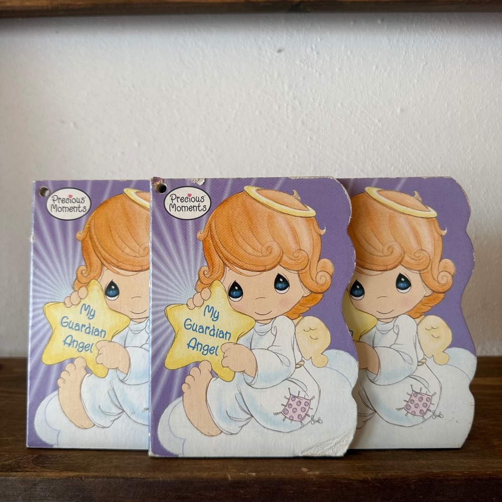 3pc Precious Moments My Guardian Angel Board Books 2005 Golden Books Religious